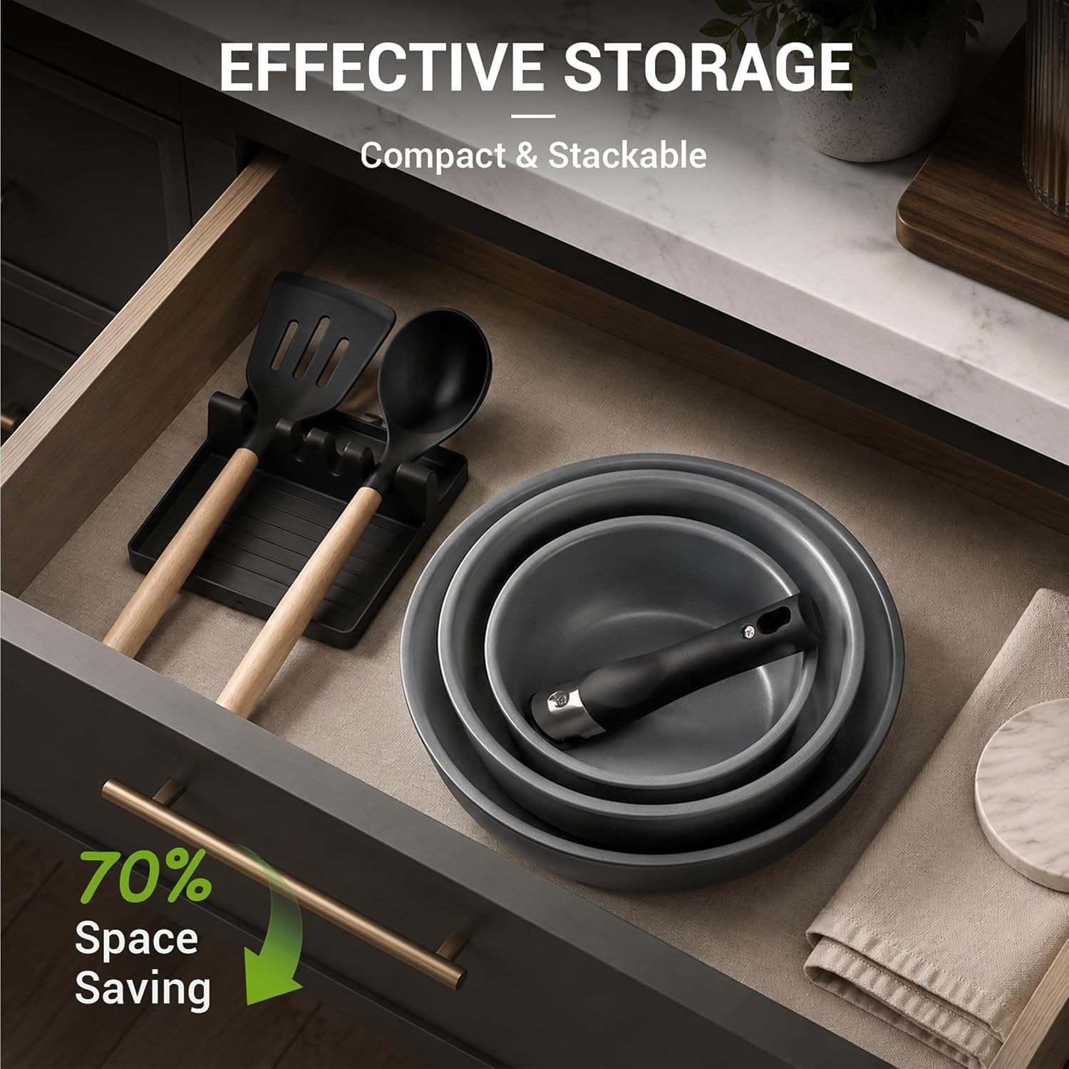 Premium Quality 18-Piece Ceramic Pots and Pans Set Non Stick