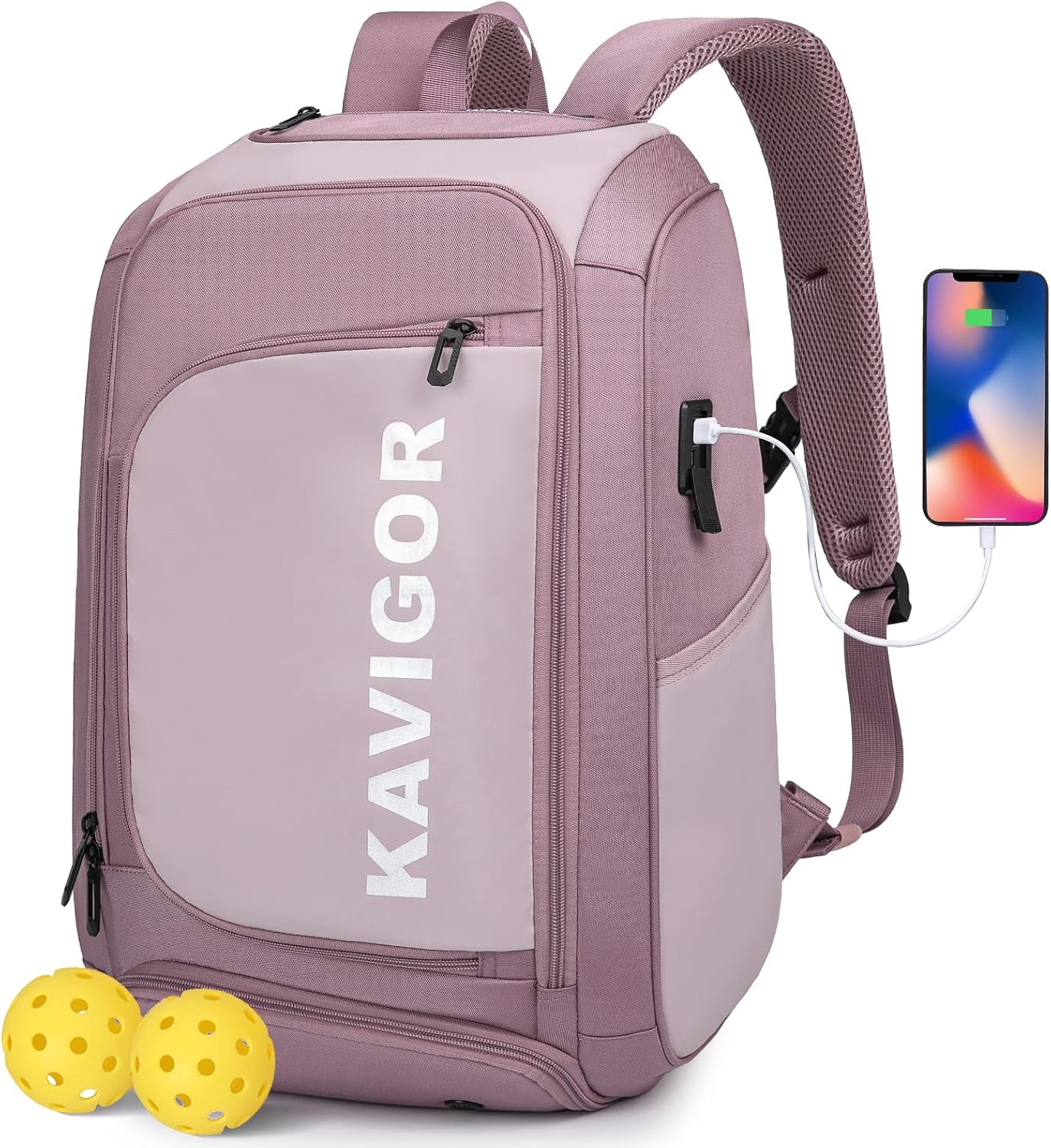 Premium Pickleball Bag, Large Pickleball Backpack Holds 4 to 6 Paddles