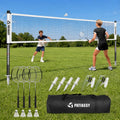 Badminton Set for Backyard, Outdoor Badminton Net with Anti-Sag Design, 4 Professional Badminton Rackets, 4 Shuttlecocks and Carry Bag for Lawn or Beach