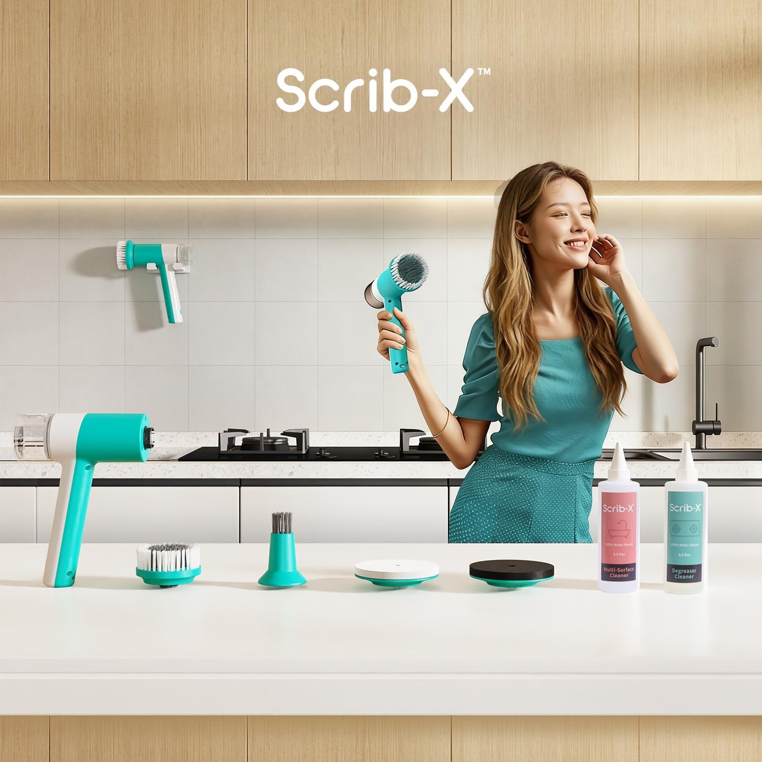 Dual-Rotation Electric Spin Scrubber