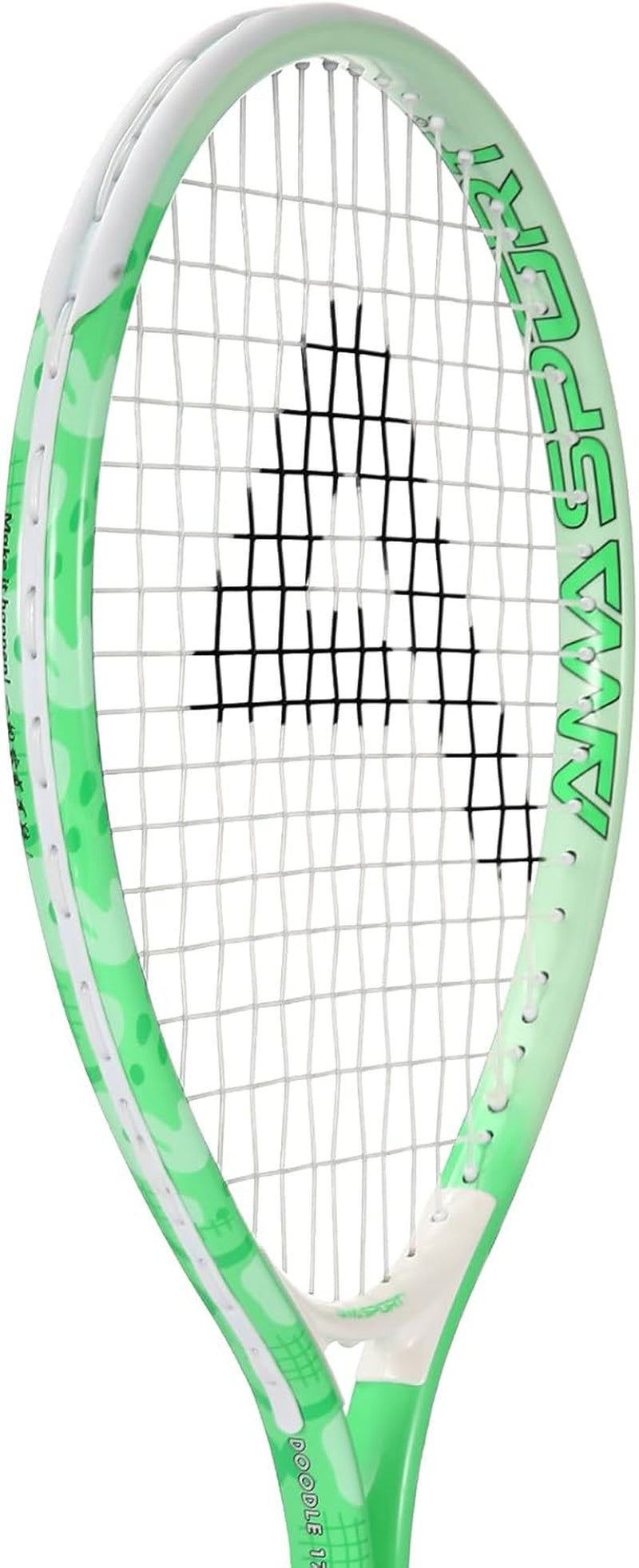 17" Graffiti Pink Kids Tennis Racket with 17" Green Kids Tennis Racket