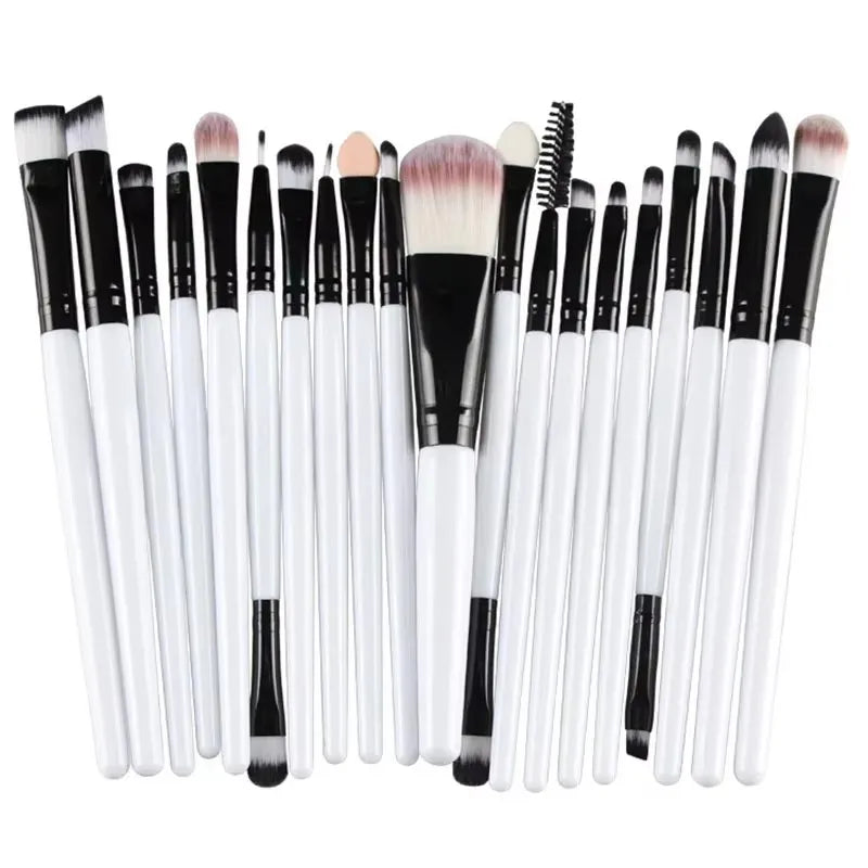 20Pcs Makeup Brush Set Beauty Makeup Concealer Brush Blush Loose Powder Brush Highlighter Foundation Eye Shadow Brush Tools
