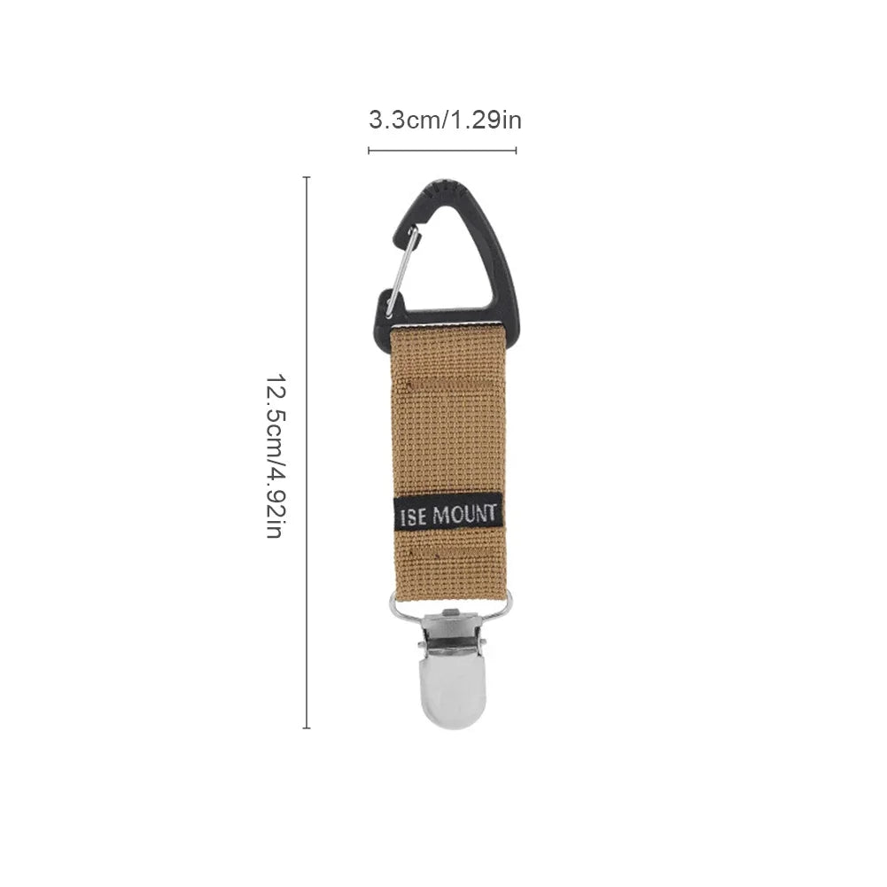 Multifunctional Backpack Clips Hat Keeper Clip Glove Clip Carabiner Outdoor Travel and Camping Tool