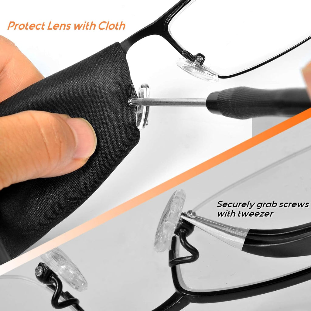 Magnetic Eyeglass Repair Tool Kit, Eye Glasses Repairing Screwdriver Set 