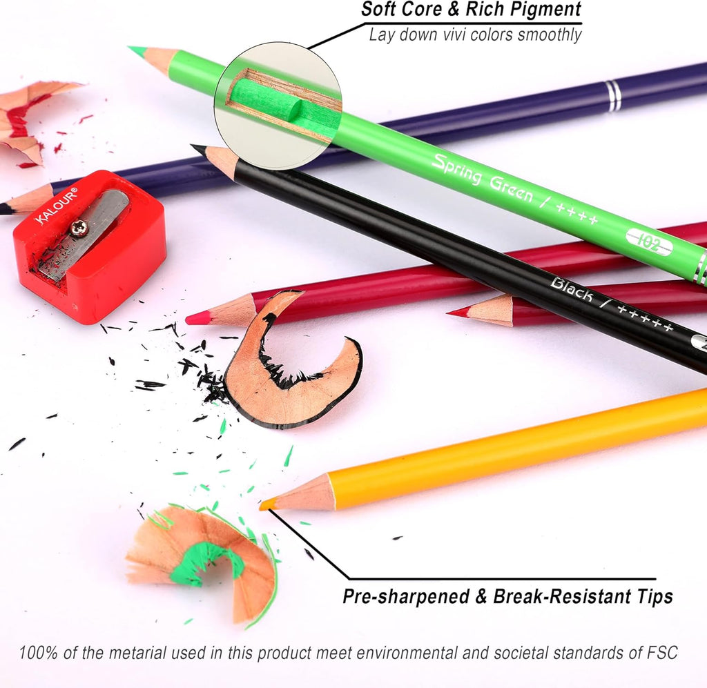 Premium Pro Colored Pencils,Set of 520 Colors