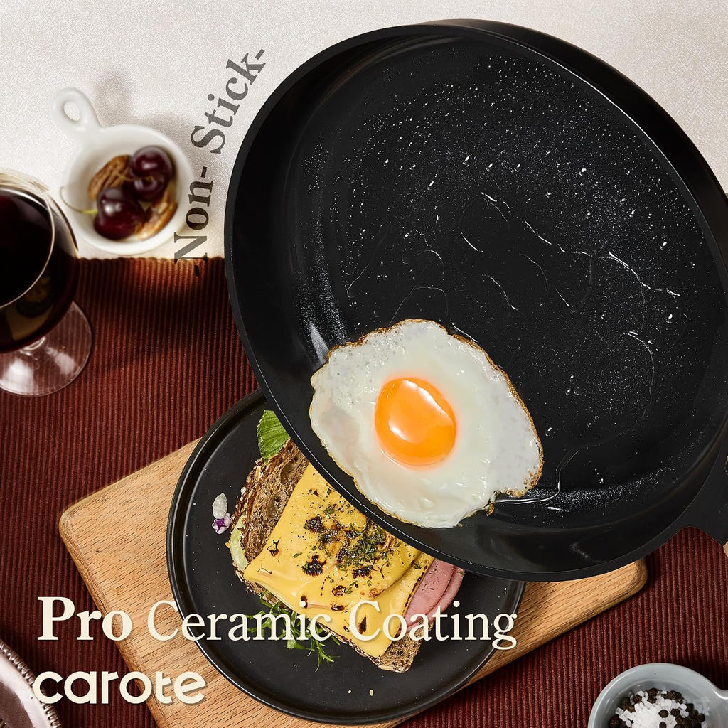 Premium Ceramic Cookware Set Nonstick, 31Pcs Pots and Pans Set Nonstick, Non-Toxic 