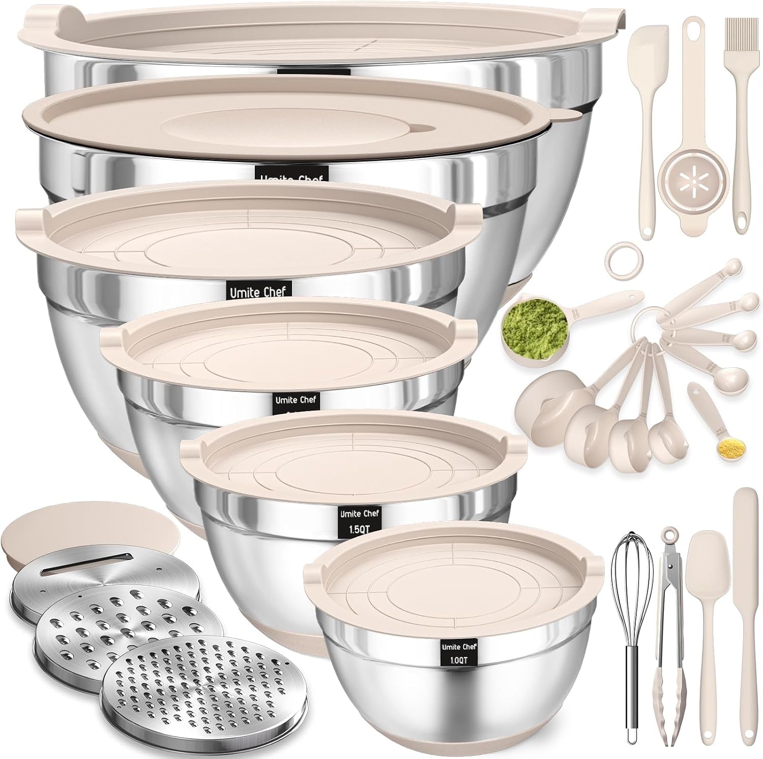 Mixing Bowls with Airtight Lids Set