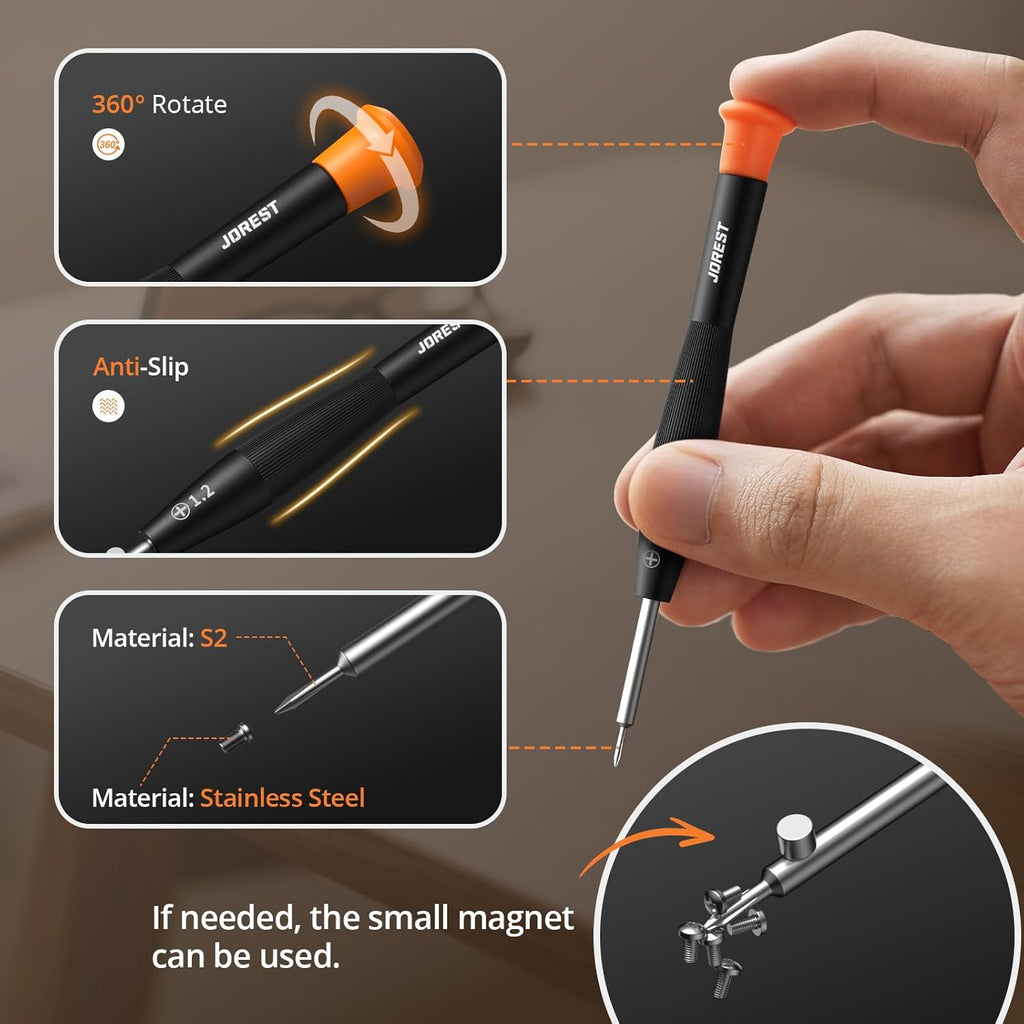 Eyeglass Repair Kit, Sunglasses/Glasses Repairing Tool Including Small Screws