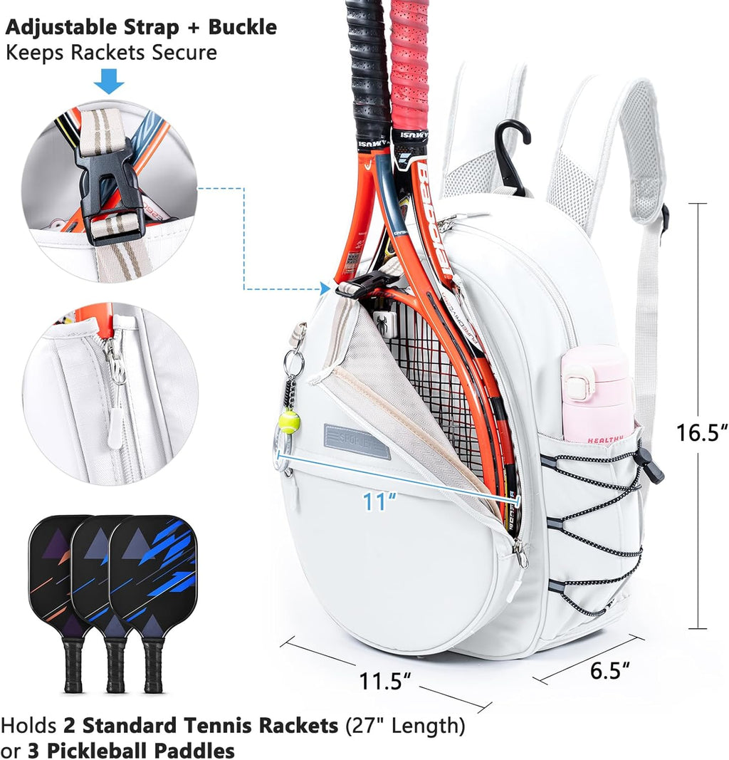 Tennis Backpack with 2 Rackets Holder