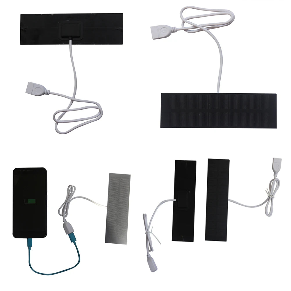 Mini Solar Panel Portable Battery Mobile Phone Charging Bank Solar Battery Charger for Power Bank Phone Outdoor Camping Home
