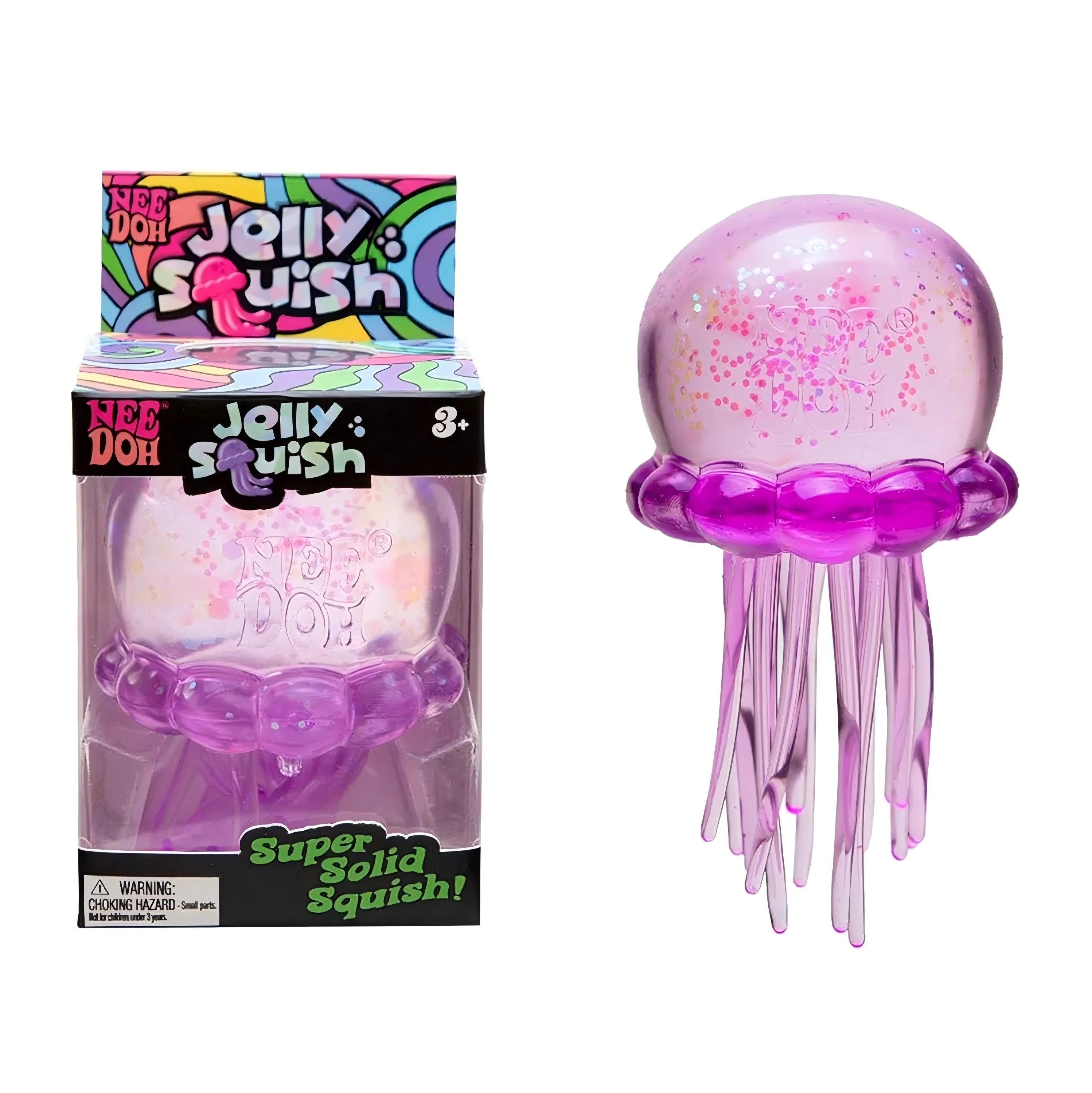 @ Trending Nee Doh Jellyfish & Cube Squish Toy, Soft Jelly Squeeze Stress Relief Fidget Toy, Sensory Needoh for Kids & Adults ##
