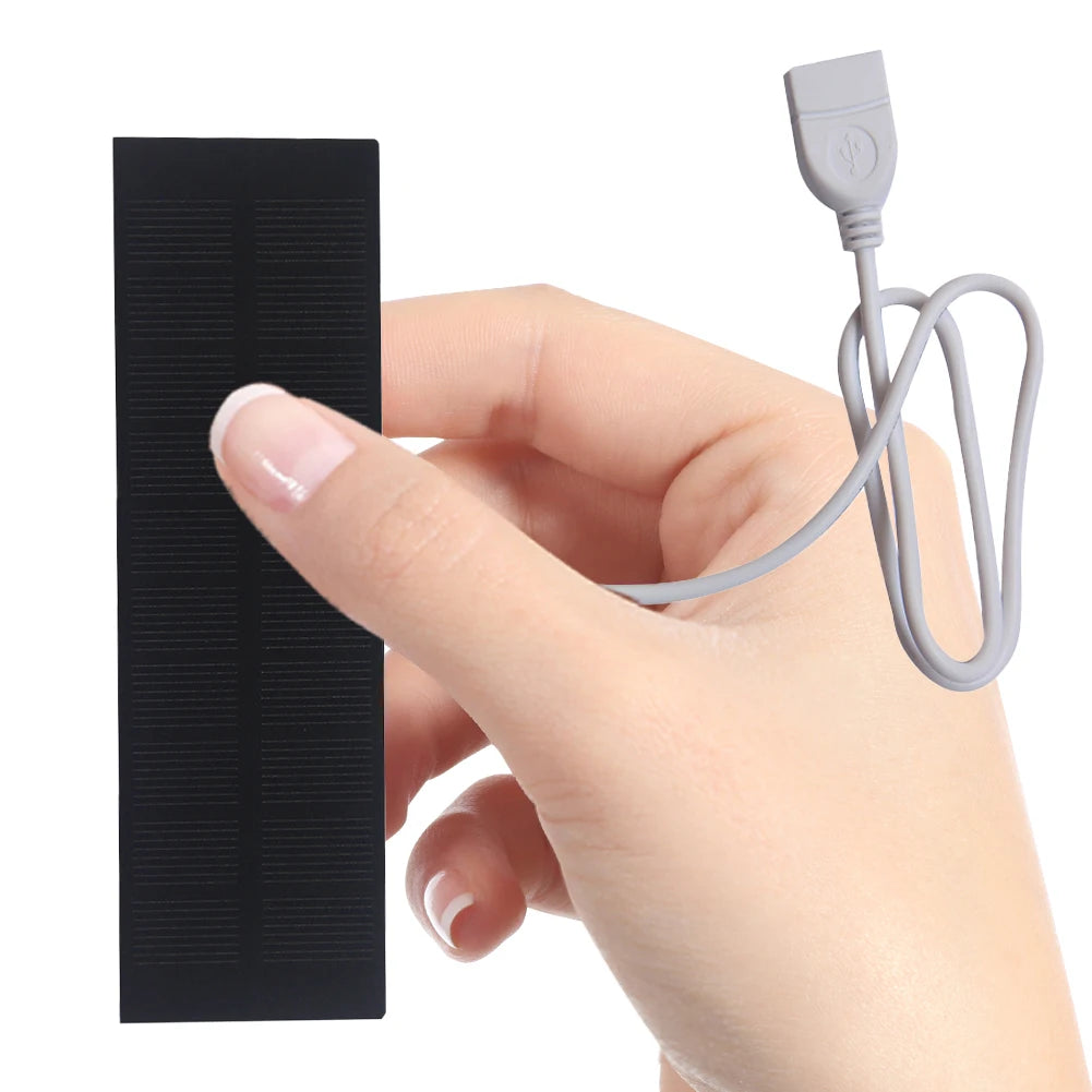 Mini Solar Panel Portable Battery Mobile Phone Charging Bank Solar Battery Charger for Power Bank Phone Outdoor Camping Home