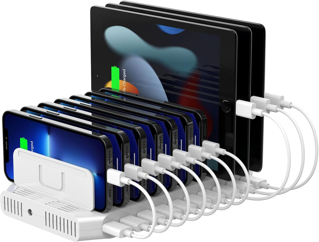Multi Charging Station, 10-Port USB Charger for Multiple Device 