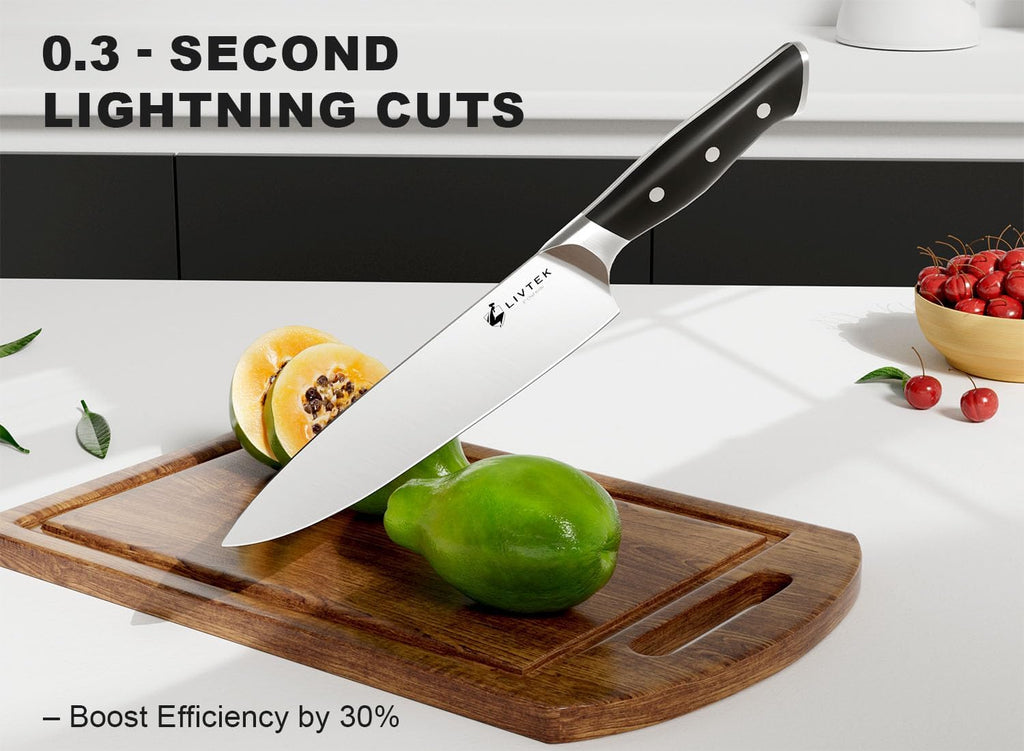 Premium Knife Set with Block - Kitchen Knife Set German High