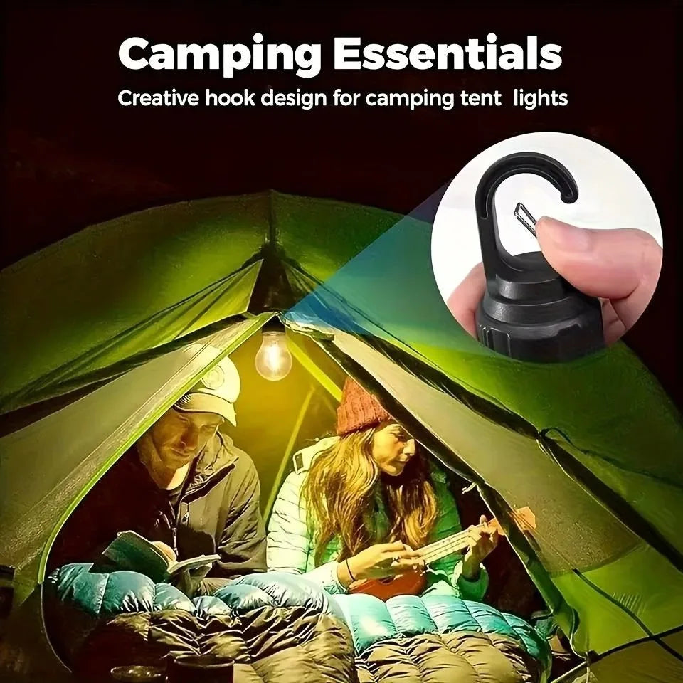 Outdoor USB Rechargeable LED Lamp Bulbs High Brightness Emergency Light Hook up Camping Fishing Portable Lantern Night Lights
