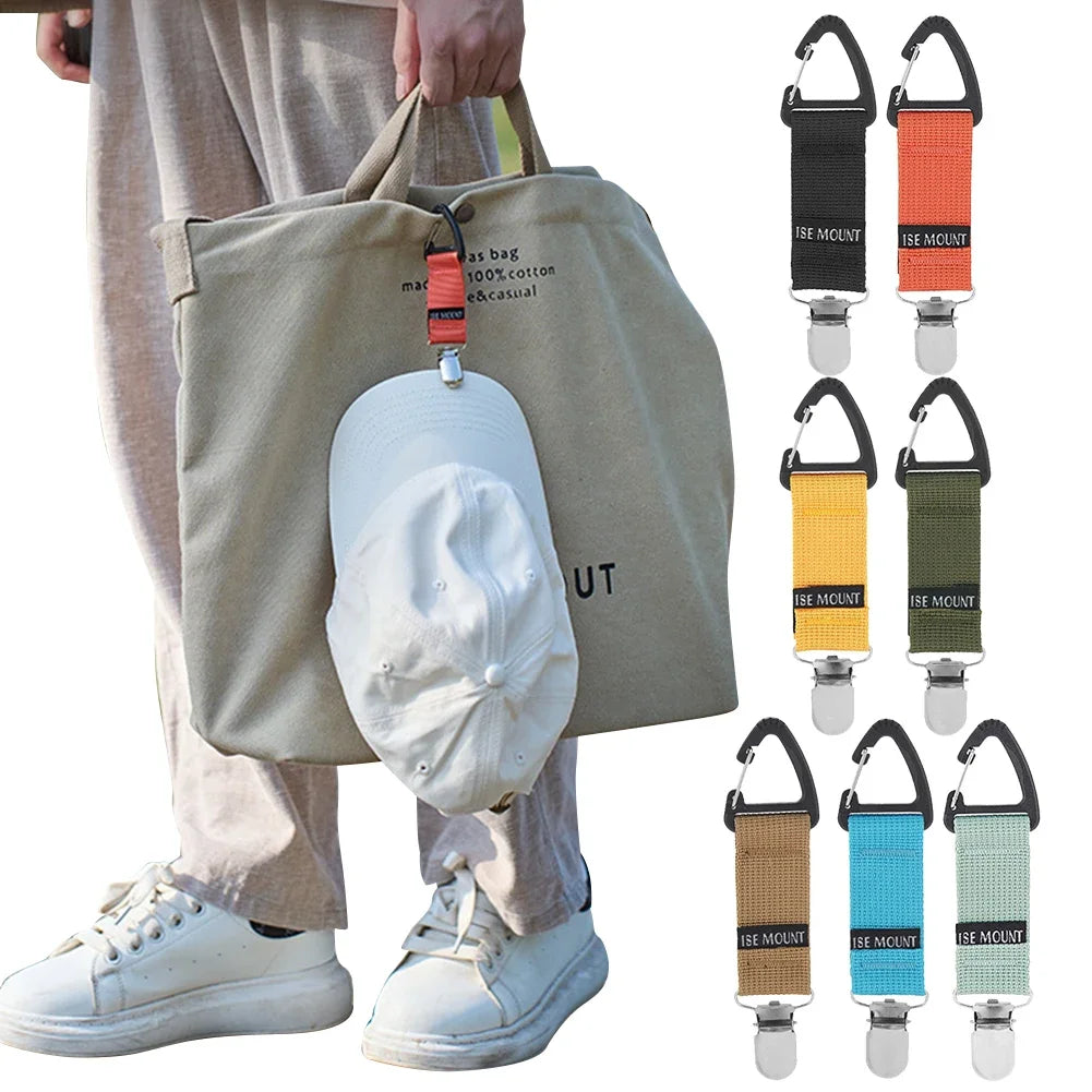 Multifunctional Backpack Clips Hat Keeper Clip Glove Clip Carabiner Outdoor Travel and Camping Tool