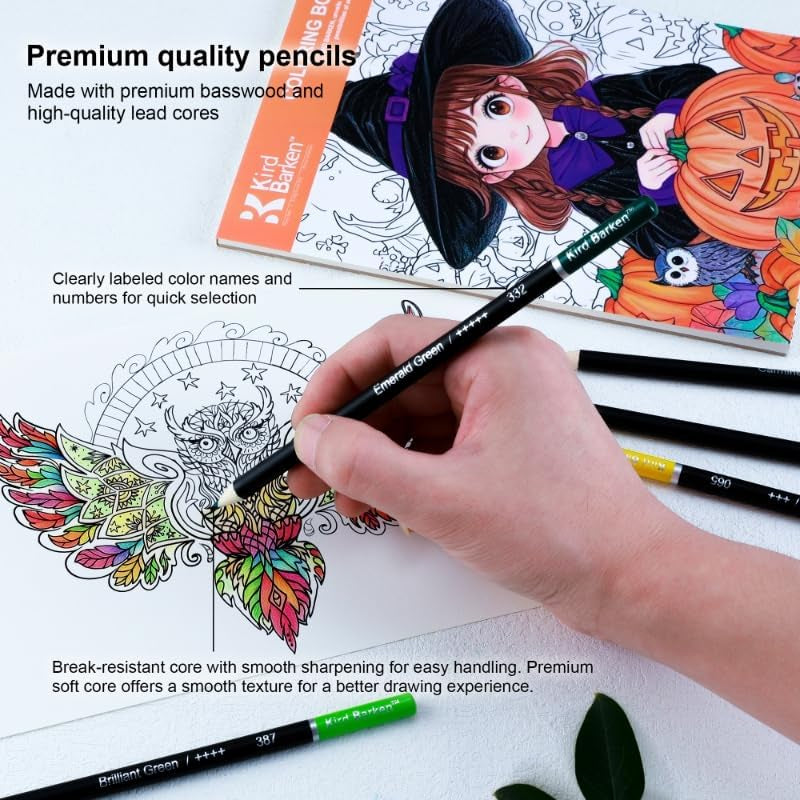 147PCS Colored Pencils for Adult Coloring Books