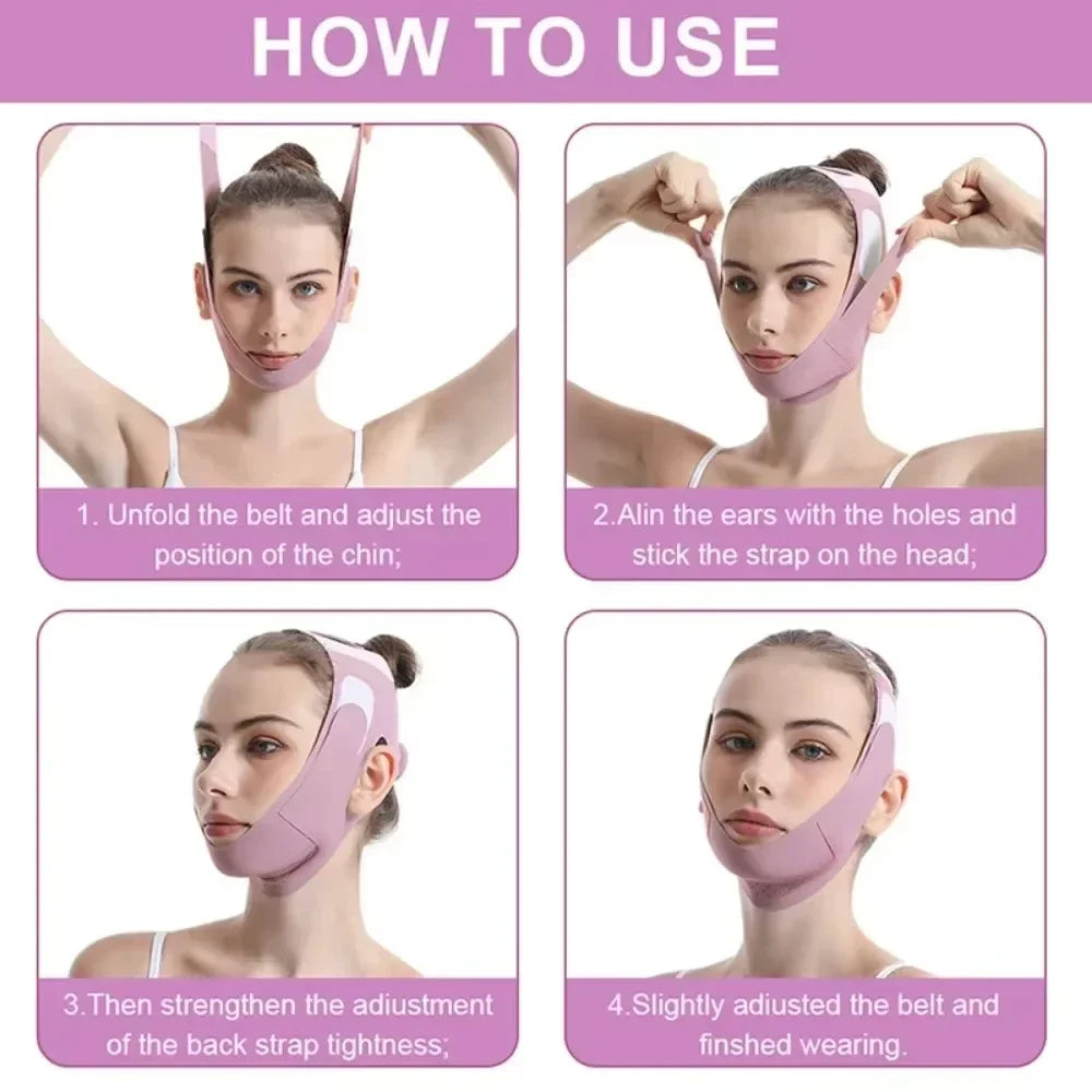 Women Face Slimming Bandage V Line Face Shaper Chin Cheek Lift up Belt anti Wrinkle Band Facial Massager Beauty Skin Care Tools