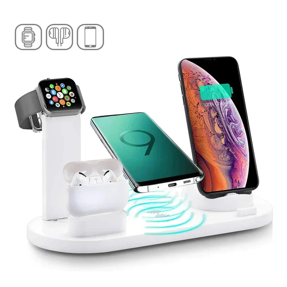 120W 7 in 1 Wireless Chargers Stand Pad for Iphone 16 15 14 13 Pro Max Apple Watch Airpods Pro Iwatch 8 7 Fast Charging Station