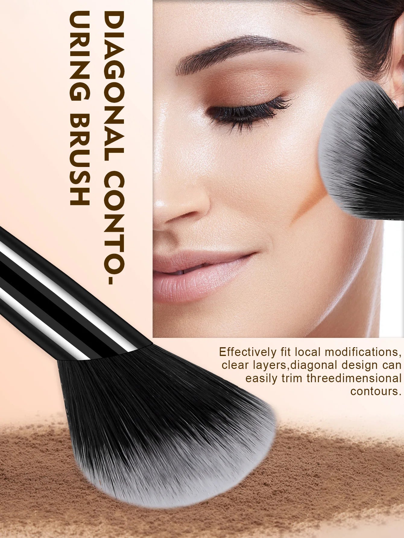 54PCS Makeup Tools:32Pcs Makeup Brush Set+4Pcs Makeup Tools+18Pcs Makeup Sponges