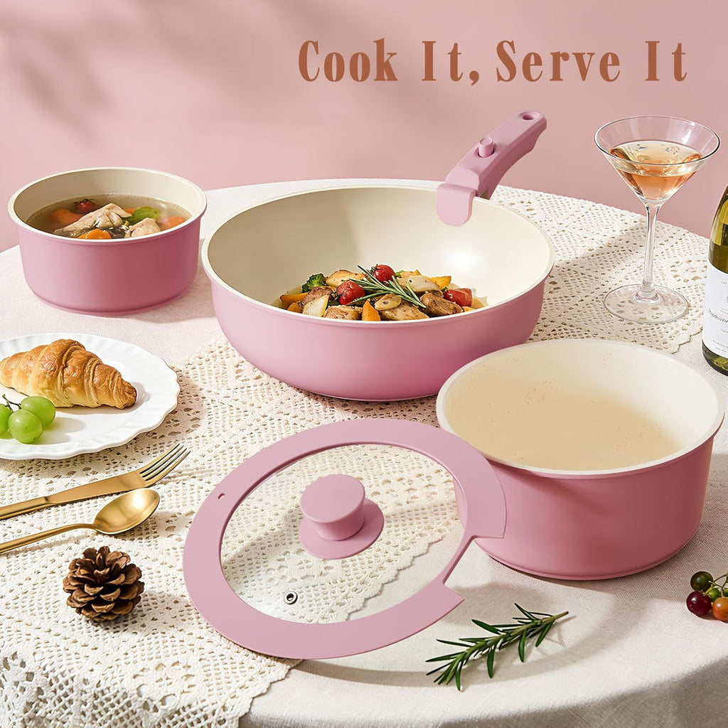Premium 21 Pcs Nonstick Ceramic Cookware Set