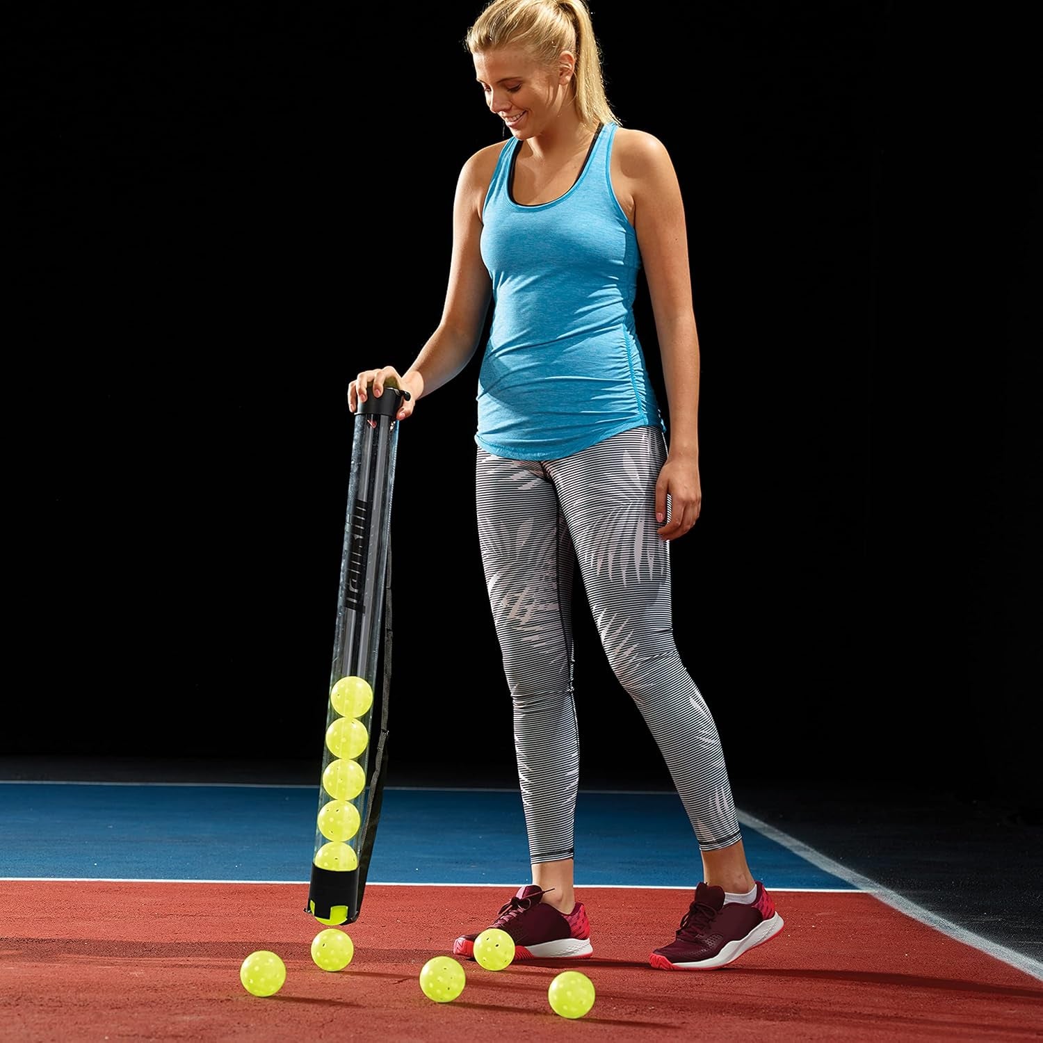 Franklin Sports Pickleball, Tennis + Padel Ball Hopper Tubes - (15) Tennis/Padel Ball 
