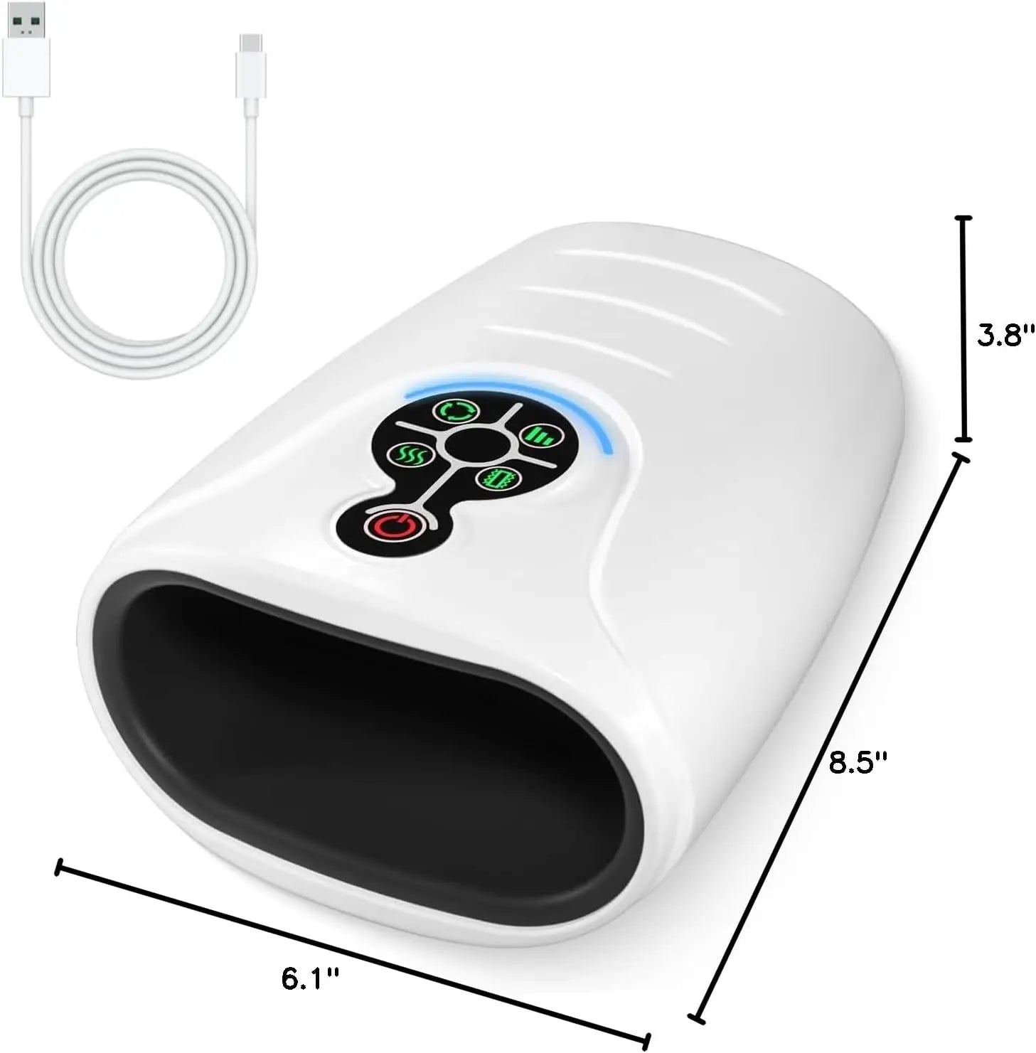 Hand Massager, a Mother'S Day Gift or Birthday Gift for Mom, Hand Massager with Heating and Pressure Functions, Wireless and Cord-Free Hand Massager, Suitable for Arthritis and Carpal Tunnel Syndrome