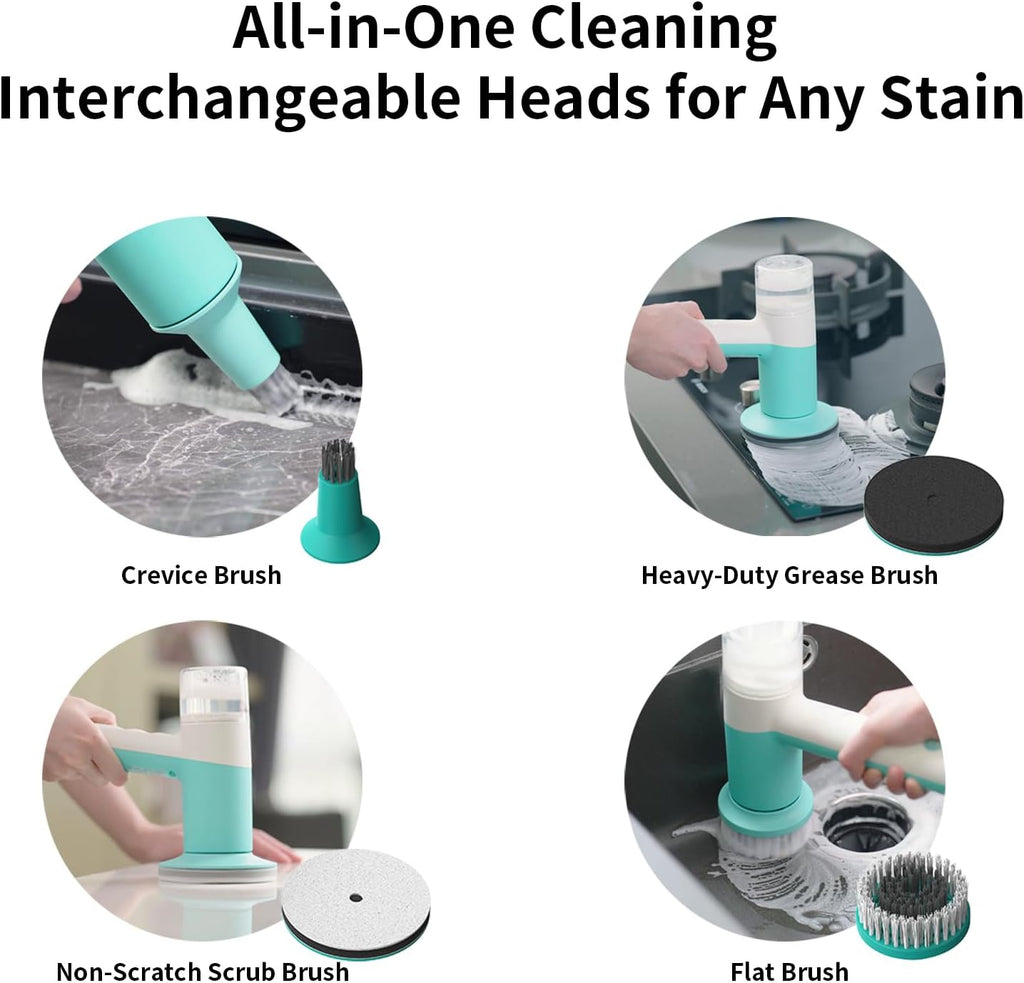 Dual-Rotation Electric Spin Scrubber