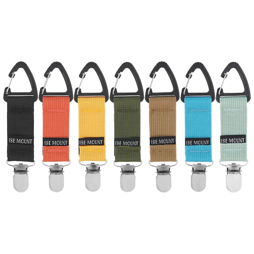Multifunctional Backpack Clips Hat Keeper Clip Glove Clip Carabiner Outdoor Travel and Camping Tool