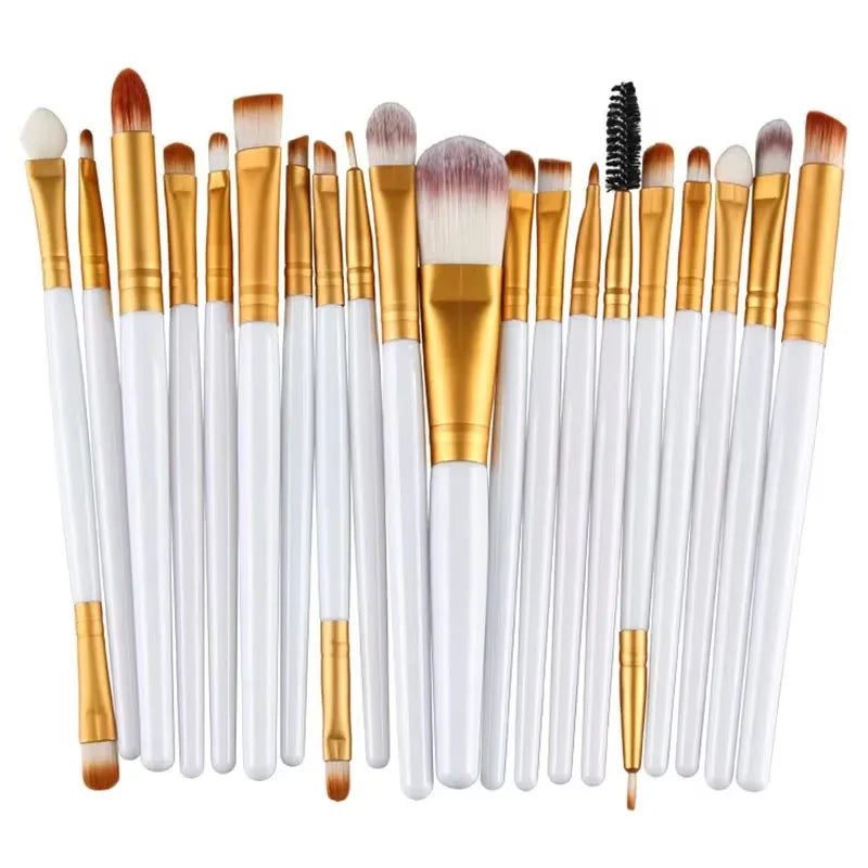 20Pcs Makeup Brush Set Beauty Makeup Concealer Brush Blush Loose Powder Brush Highlighter Foundation Eye Shadow Brush Tools
