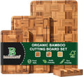 Bamboo Cutting Board for Kitchen with Juice Groove