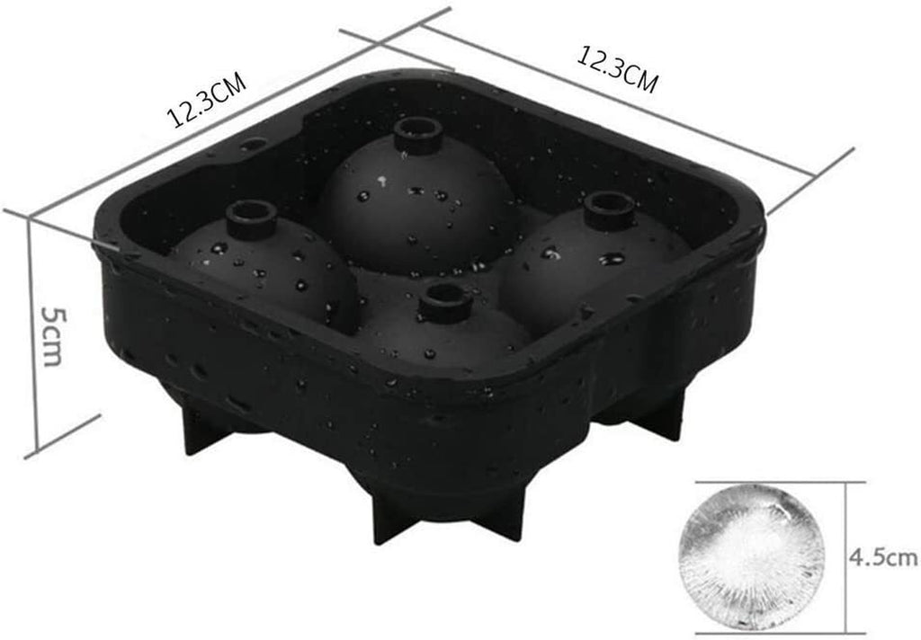 Silicone 3D Ball ICE Cube Tray Maker round Ball Sphere Mold Whiskey Cocktails