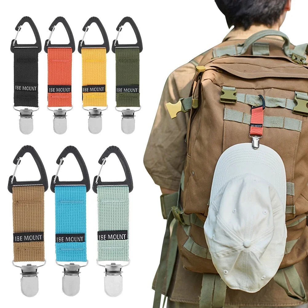 Multifunctional Backpack Clips Hat Keeper Clip Glove Clip Carabiner Outdoor Travel and Camping Tool