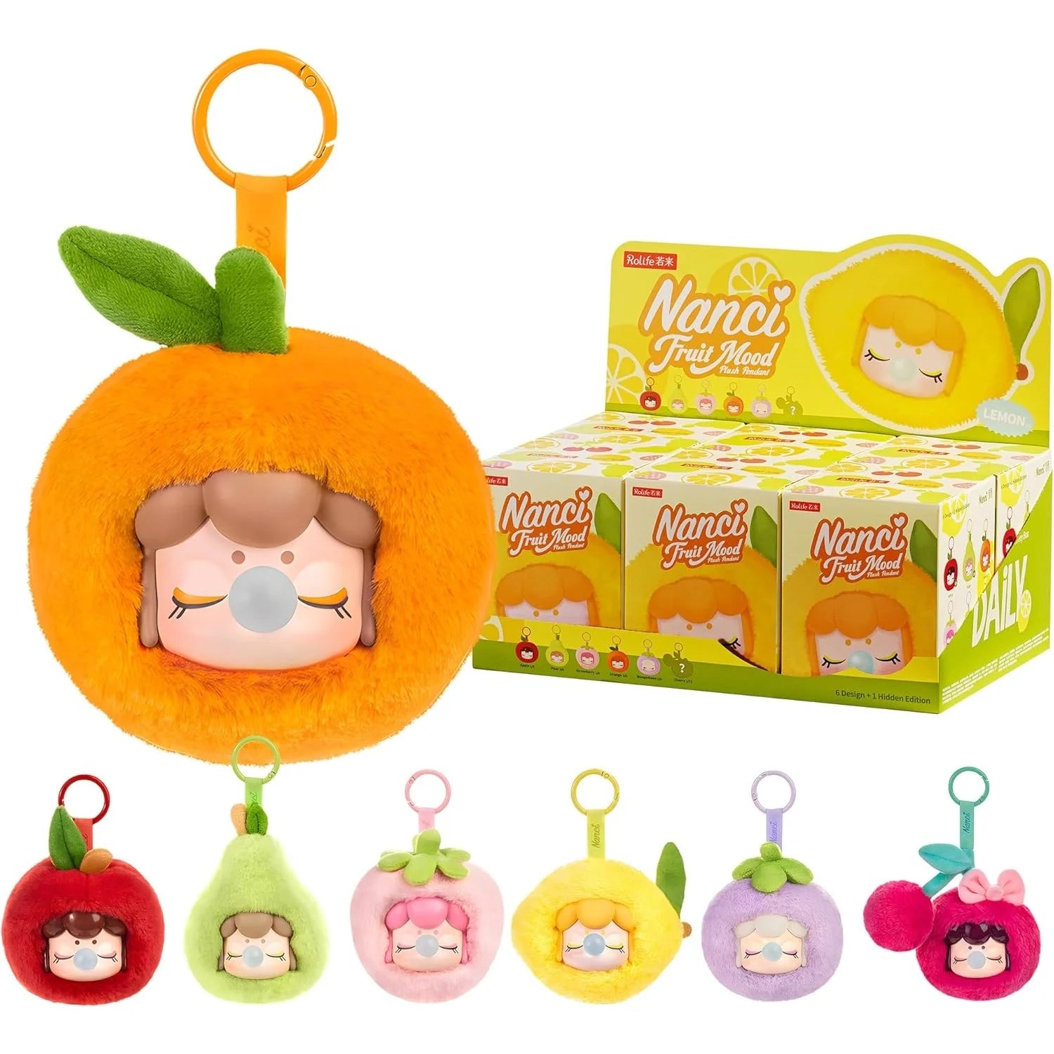 Plush Blind Box Nanci'S Fruit Mood Action Figure Collectible Plush Doll Toys Surprise Box Gift for Kids Friends Adults