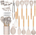 Kitchen Cooking Utensils Set, 33 Pcs Non-Stick Silicone Cooking Kitchen Utensils Spatula Set