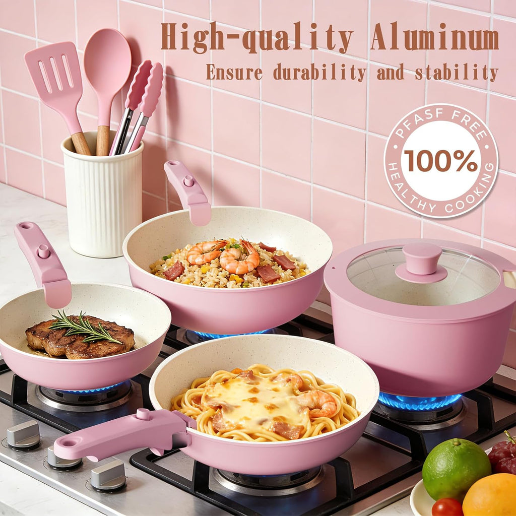 Premium 21 Pcs Nonstick Ceramic Cookware Set