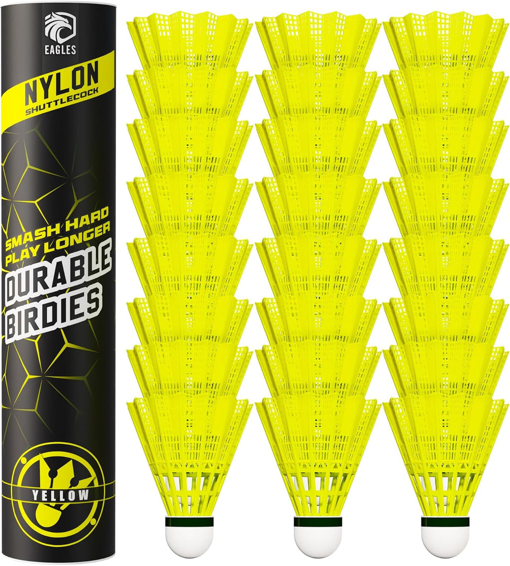 Badminton Birdies - Nylon Bedminton Shuttlecocks for Softball/Baseball Batting Training 