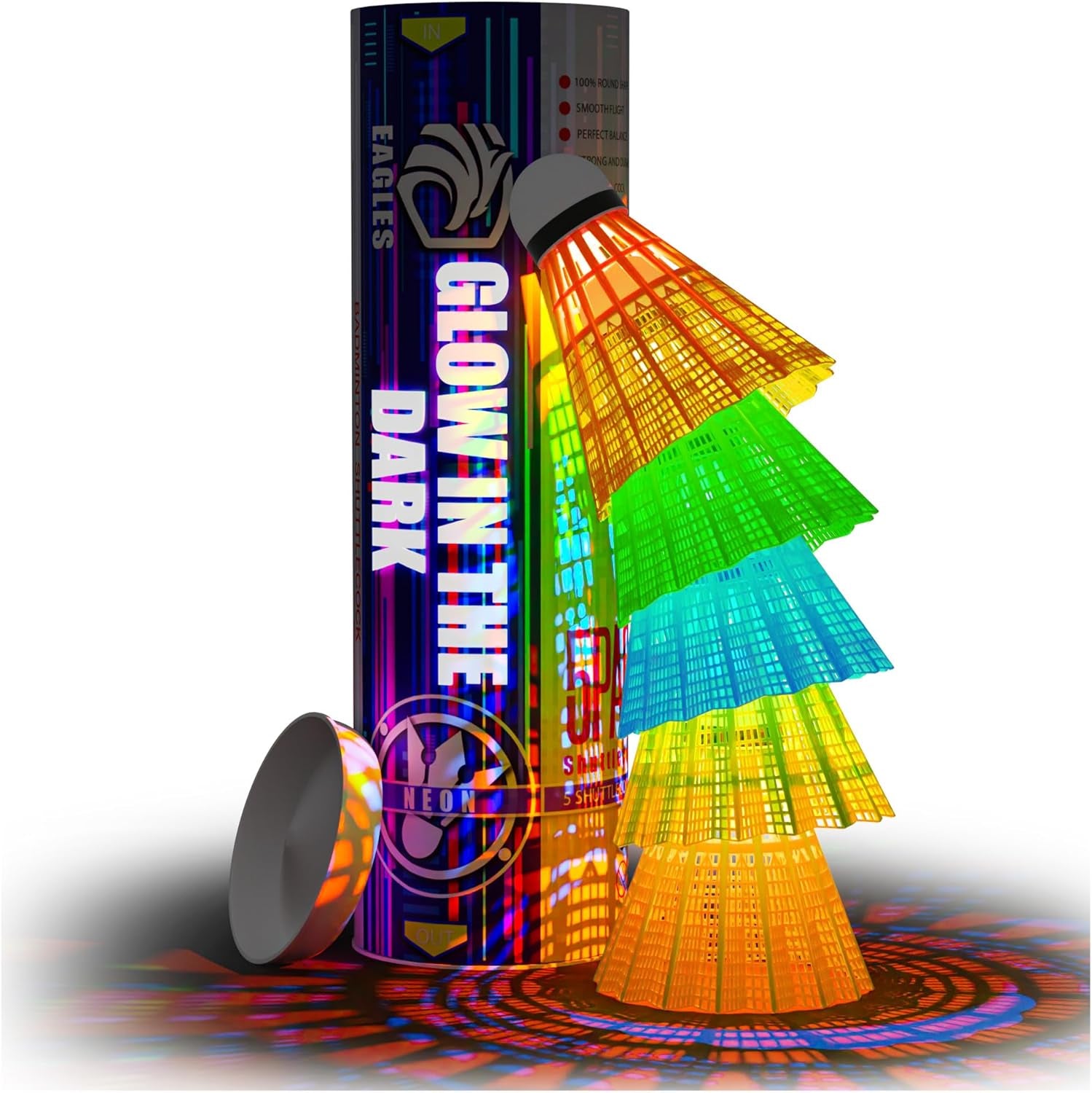 Glow in the Dark Badminton Shuttlecocks 