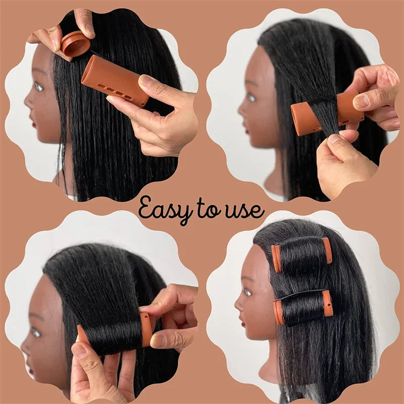 20Pcs Extra Large Perm Rods Rods for Natural Hair Cold Wave for Long Hair Rollers Curling Curling Styling for Women Home Hairdre