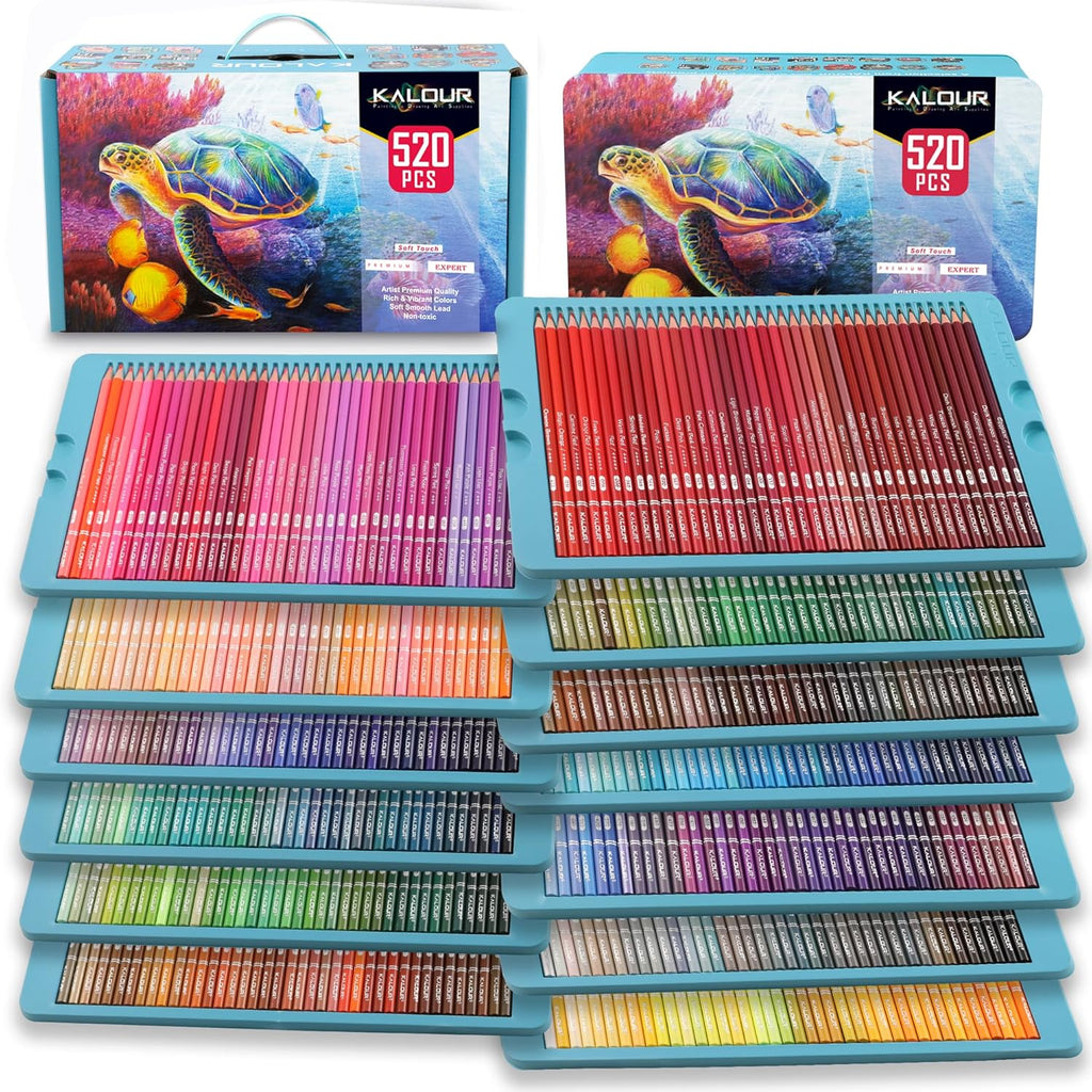 Premium Pro Colored Pencils,Set of 520 Colors