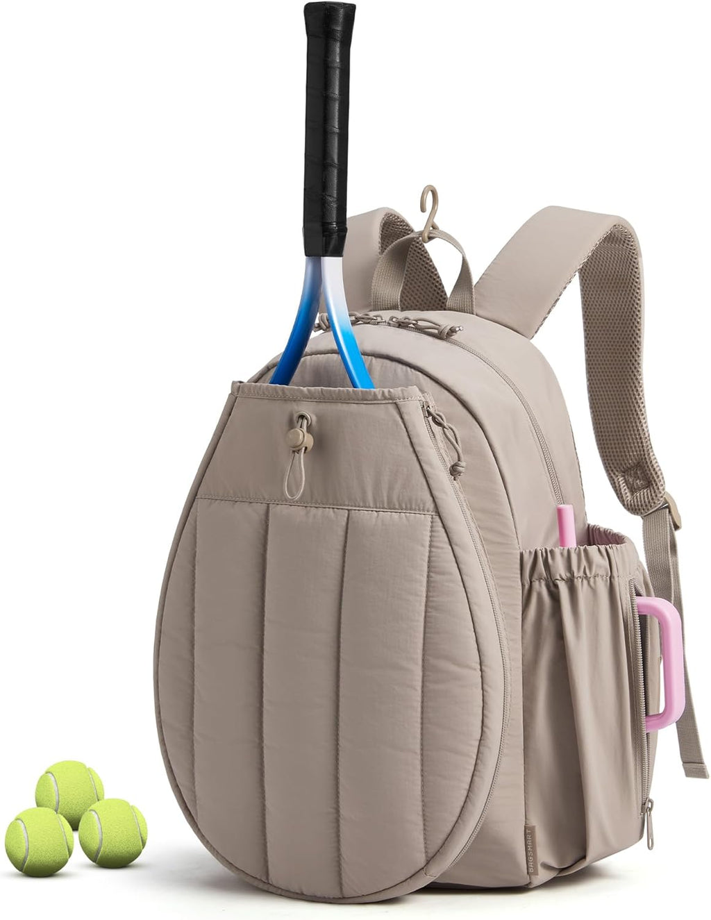 Tennis Gym Bag for Women, Tennis Backpack Holds 2 Rackets with Shoe Compartment