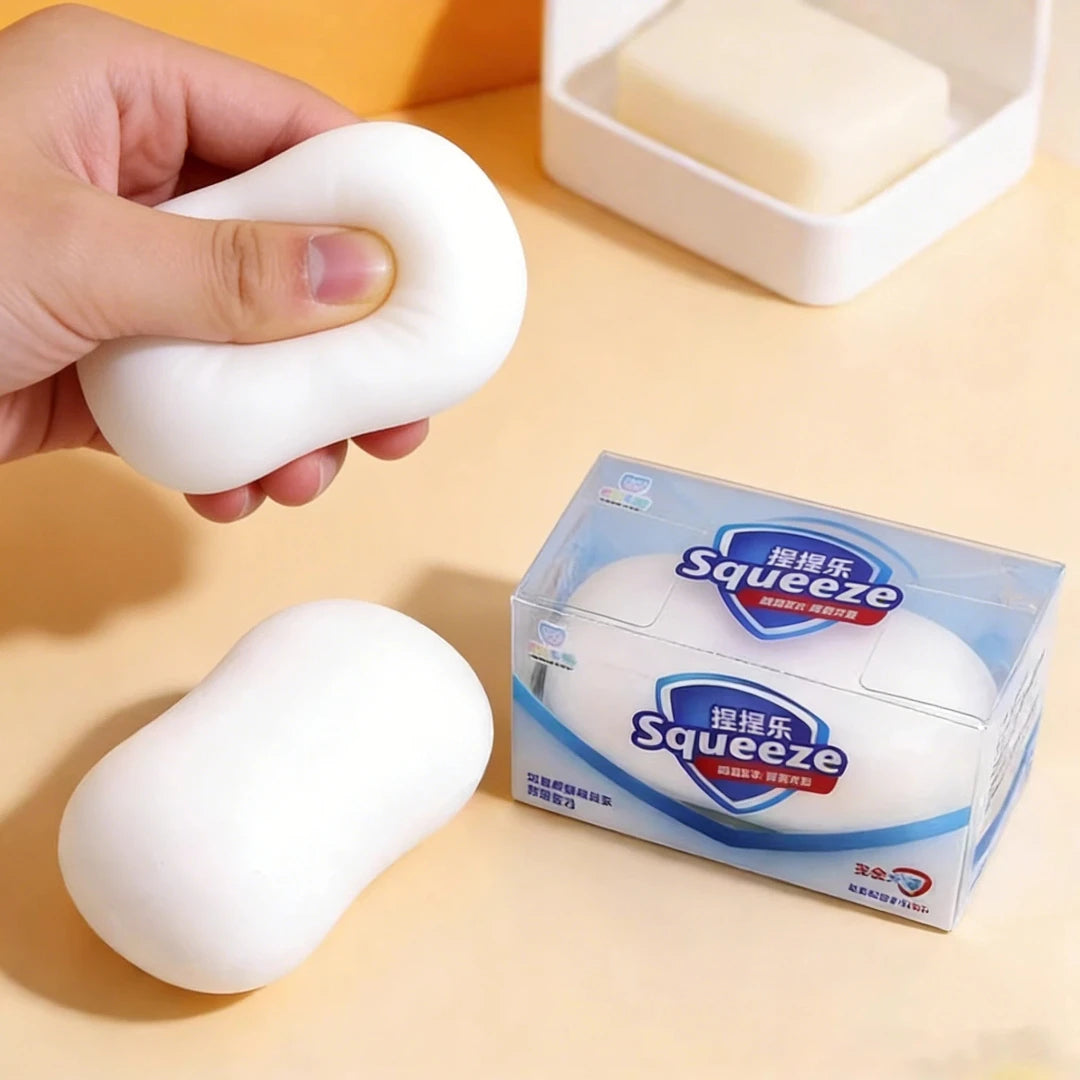 Soap Ball Squishy Soap Stress Ball Fidget Toy Blind Box Crunchy Squeeze Ball round Blocks Filled ASMR anti Stress Toys for Adult