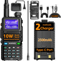 UV-5RM Ham Radio Handheld UV5R Dual Band-Long Range Walkie Talkies with NOAA Weather 
