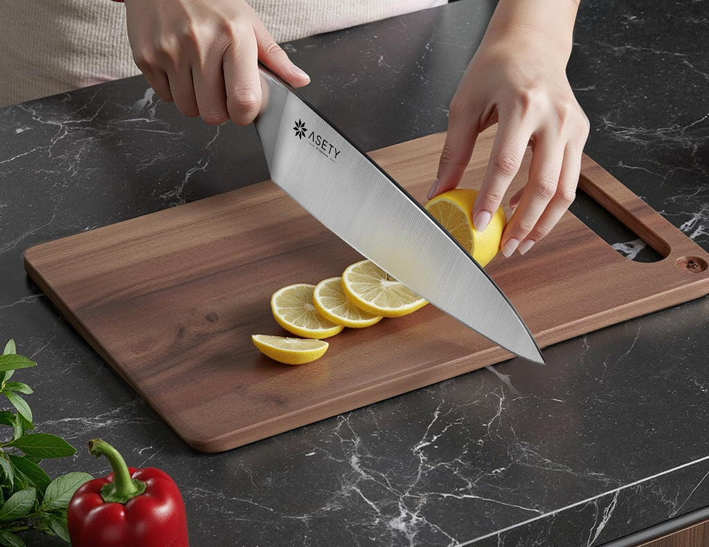Premium Knife Set 15 PCS Stainless Steel Knife Set with Built-In Sharpener