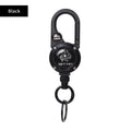 Rope Retractable Pull Reel Steel Wire Carabiner Key Chains Buckle Holder Outdoor Sporty Keychain Multiple Tool Anti-Theft