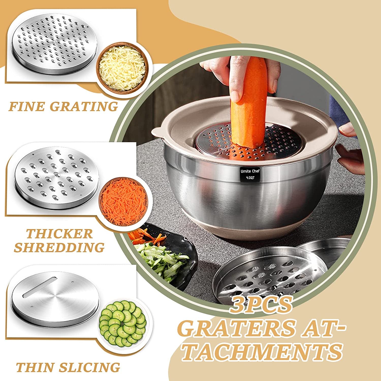 Mixing Bowls with Airtight Lids Set