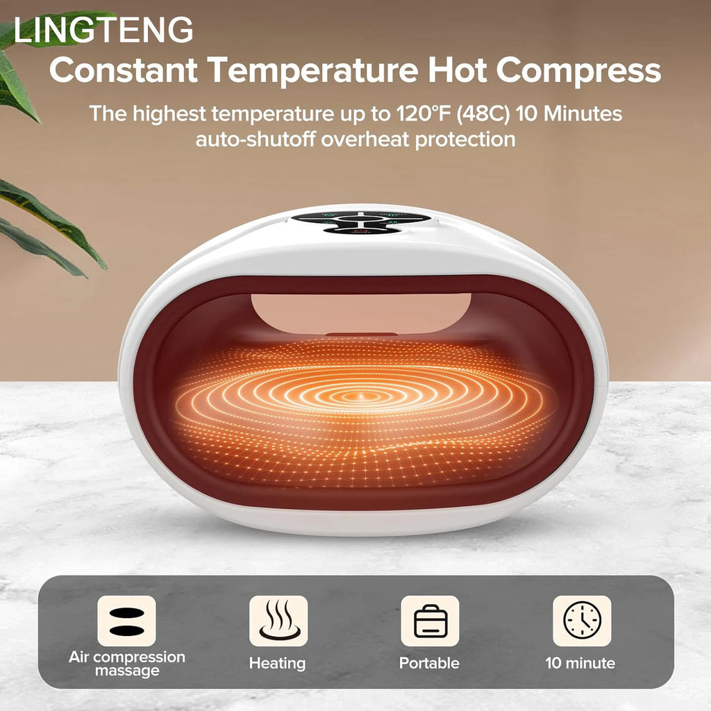 Hand Massager, a Mother'S Day Gift or Birthday Gift for Mom, Hand Massager with Heating and Pressure Functions, Wireless and Cord-Free Hand Massager, Suitable for Arthritis and Carpal Tunnel Syndrome